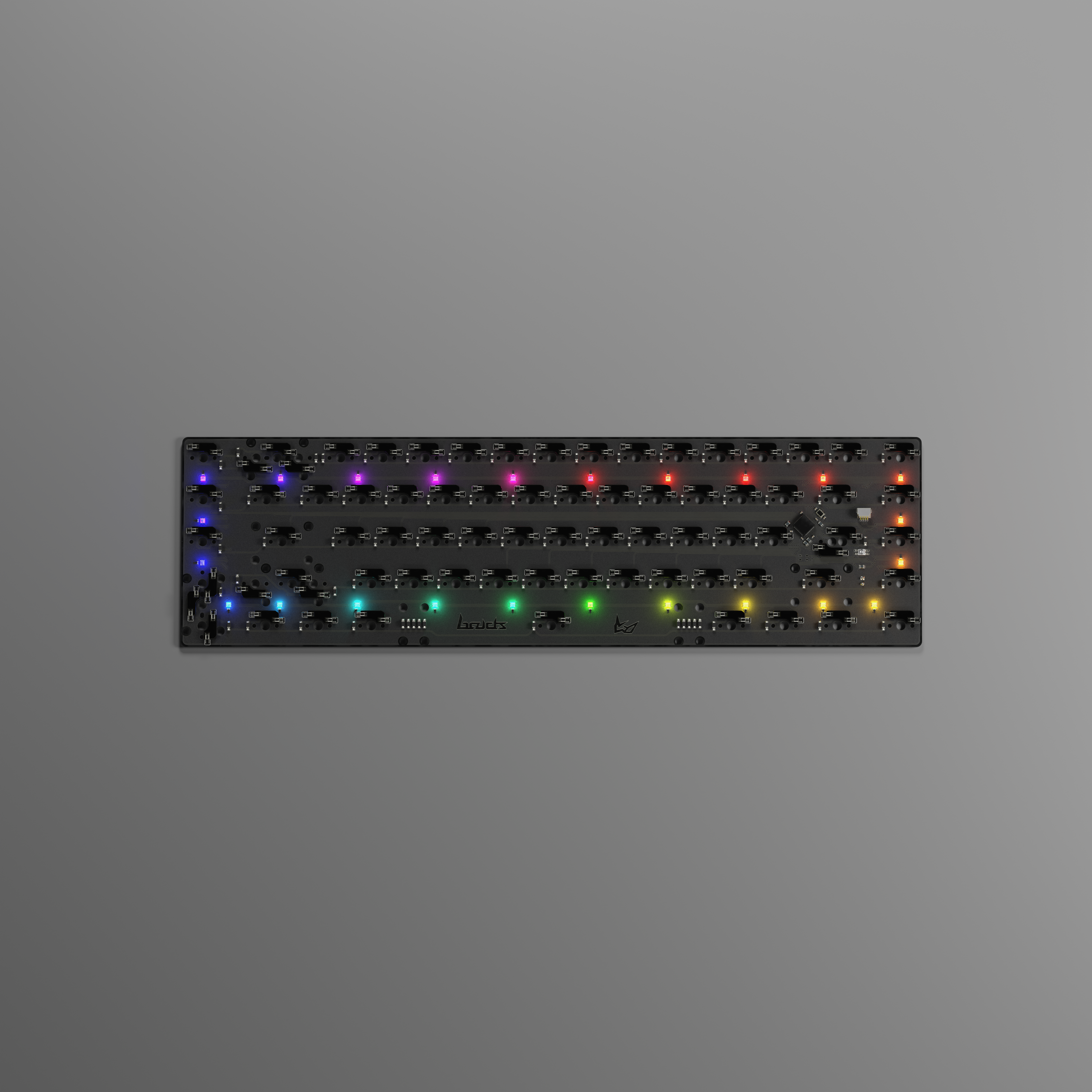 hotswap pcb with underglow